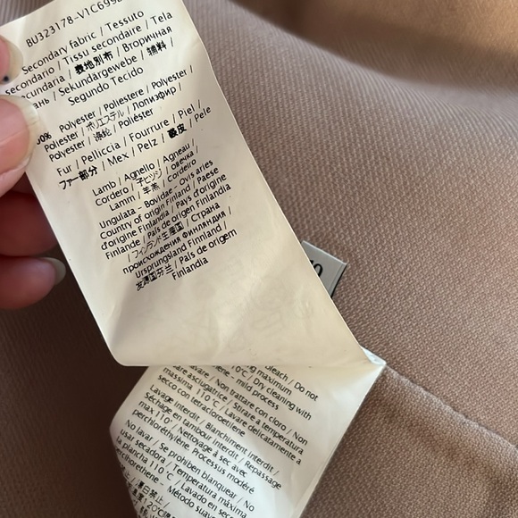 VALENTINO TechnoCOUTURE JACKET Beautiful Nude Color with Lamb fur insert Size 10 - Picture 13 of 15